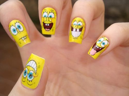 Adesivo De Unha Bob Esponja